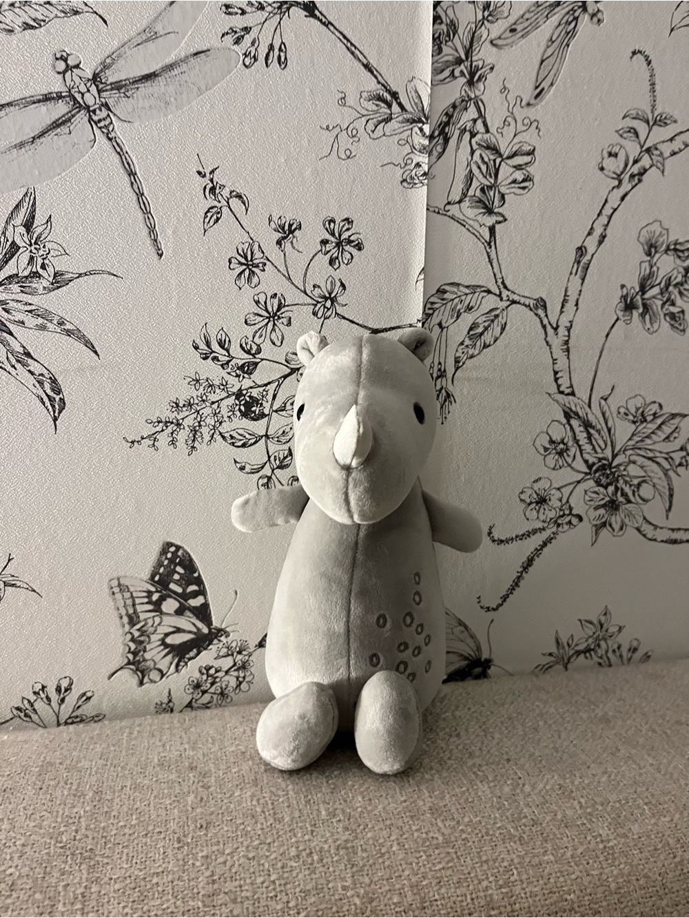 Jellycat Gray Rhino Plush Stuffed Animal